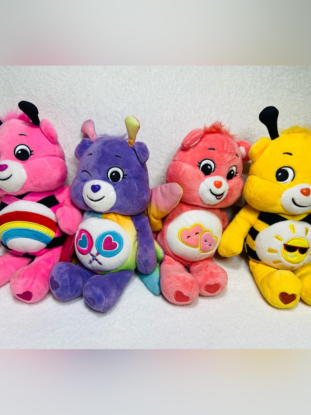 8” Hasbro Care Bear Fairy Care Bears Bumblebee Ladybug Care Bear Plushes